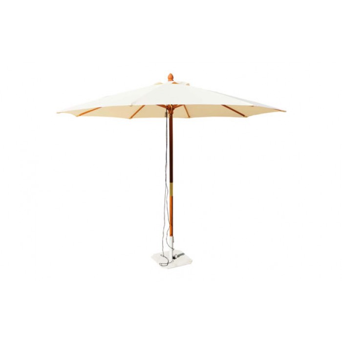 Parasol de Madera 3 m Color Crudo