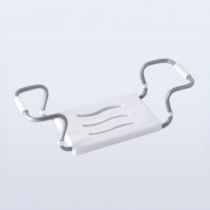 ASIENTO DE BAÑERA REGULABLE (MINIMO 55 cm, MÁXIMO 70 cm), BLANCO, MEDIDA 55-70 x 26 x 18,7 cm