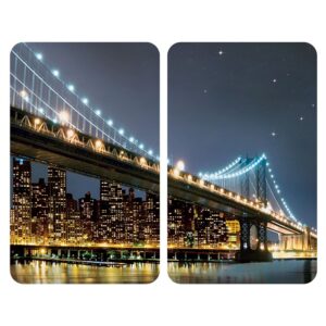 PLACAS COBERTORAS DE VIDRIO BROOKLYN BRIDGE 30 x 52 cm, 2 uds