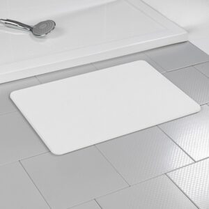 ALFOMBRA DE BAÑO ANTIDESLIZANTE DE DIATOMITA, BLANCO, 60 x 39 cm