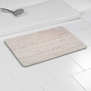 ALFOMBRA DE BAÑO ANTIDESLIZANTE DE DIATOMITA, GRANITO, 60 x 39 cm
