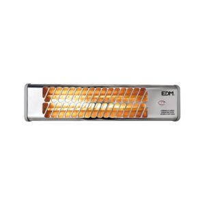 ESTUFA DE CUARZO ORIENTABLE 600 / 1200 W MODELO CROMO, 53,5 x 6 x 13,5 cm