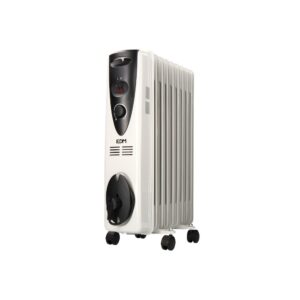 RADIADOR DE ACEITE 2000 W CON 9 ELEMENTOS, 45,5 x 16,5 x 73 cm
