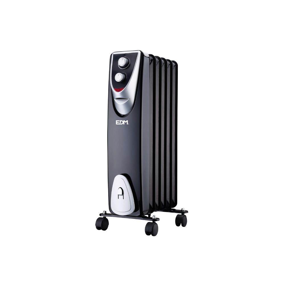 RADIADOR SIN ACEITE 400 / 600 / 1000 W CON 6 ELEMENTOS, MODELO BLACK EDITION, 37 x 24 x 64 cm