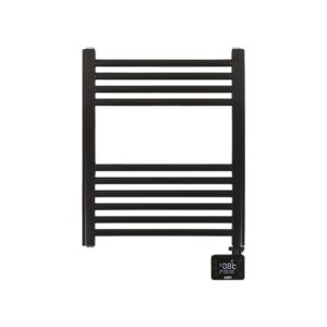 RADIADOR / TOALLERO ELÉCTRICO 400 W CON TEMPORIZADOR NEGRO, 50 x 5,3 x 70 cm