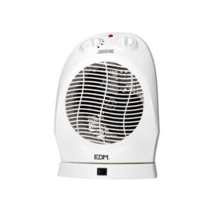 CALEFACTOR COMPACTO OSCILANTE 1000 - 2000 W BLANCO, 22 x 18,5 x 30,5 cm