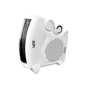 CALEFACTOR COMPACTO 2 EN 1 VERTICAL/HORIZONTAL 1.000 - 2.000 W BLANCO, 25 x 25 x 12,5 cm