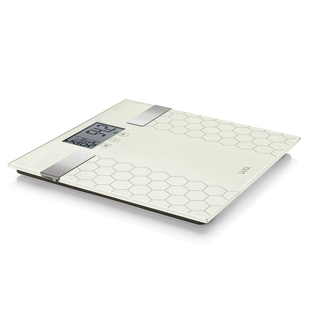 BASCULA DE BAÑO DIGITAL CON CALCULO DE LA COMPOSICIÓN CORPORAL COLOR BLANCO, MÁXIMO 180 kg