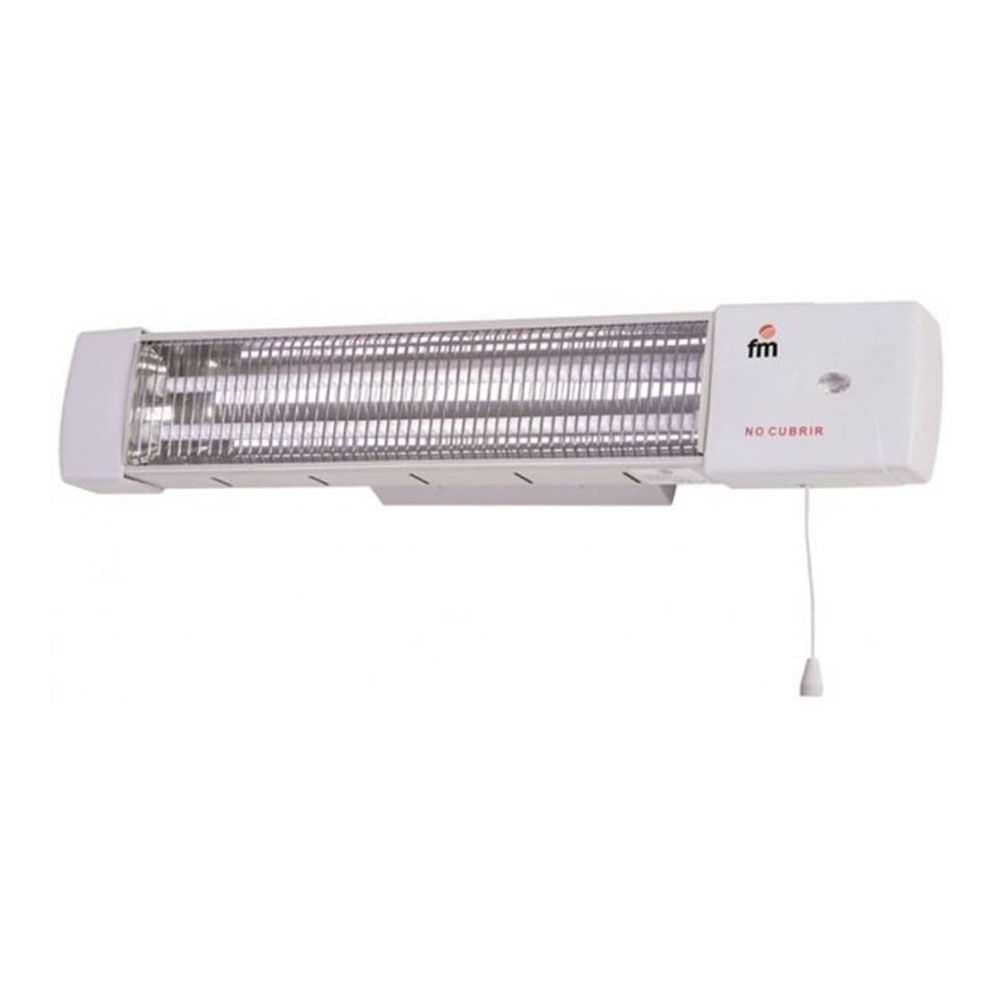 ESTUFA DE CUARZO 1502-C, PARA COLGAR, 2 BARRAS, 1200 W, BLANCO, 57 x 10 x 11 cm