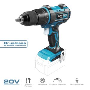 TALADRO PERCUTOR ATORNILLADOR BRUSHLESS 20 V, SIN BATERÍA NI CARGADOR