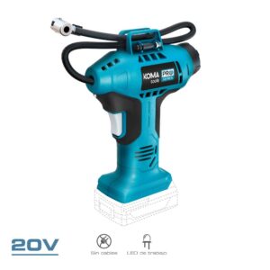 COMPRESOR DE AIRE 20 V 11 bar, SIN BATERÍA NI CARGADOR, 7,5 x 17,5 x 22,5 cm