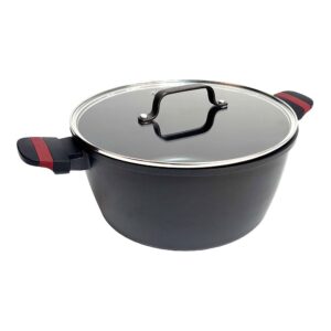CACEROLA DE ALUMINIO FUNDIDO CON TAPA, INDUCCIÓN, DENIA EXPERTO Ø28 x 13,5 cm