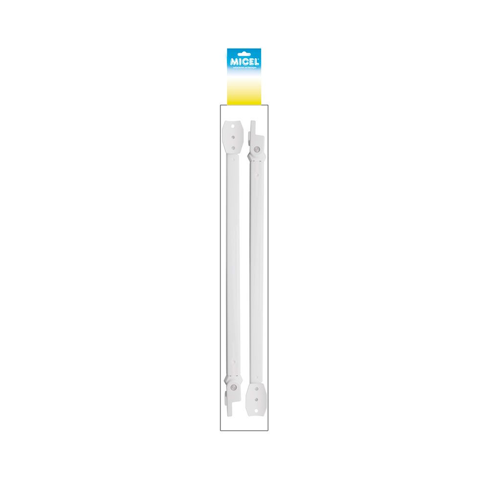 BRAZOS PARA TOLDO, MODELO STOR TLD10, DE ALUMINIO CON ACABADO BLANCO, 45 x 130 x 500 mm, BLISTER