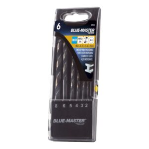 BROCAS DIN338 HSS-CO SPLIT POINT/ANTISLIP INOX Ø2-8 mm, JUEGO 6 PIEZAS