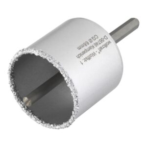 CORONA DE PERFORACIÓN RECUBIERTA DE CARBURO DE TUNGSTENO, CON ADAPTADOR, Ø68 x 55 mm