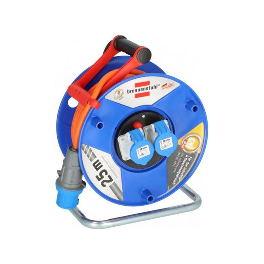 ENROLLACABLES 25 m 3 G 2,50 mm² 2 TOMAS CEE 230V / 16A IP44