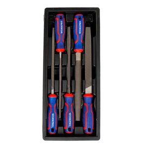 LIMAS 200 mm, ACERO T12, JUEGO 5 PIEZAS, SERIE MODULAR
