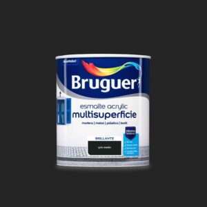 ESMALTE ACRILICO MULTISUPERFICIE GRIS MEDIO BRILLANTE 750 ml