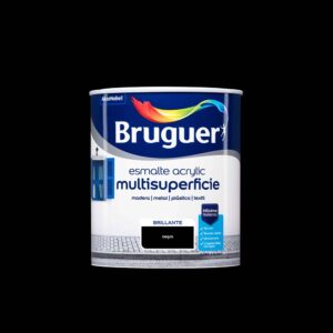 ESMALTE ACRILICO MULTISUPERFICIE NEGRO BRILLANTE 750 ml