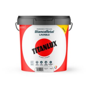PINTURA PLÁSTICA ACRÍLICA ESTIRENADA, INTERIOR/EXTERIOR, BLANCO TOTAL, 4 l