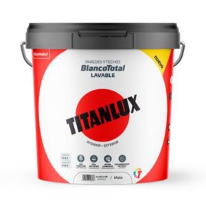 PINTURA PLÁSTICA ACRÍLICA ESTIRENADA, INTERIOR/EXTERIOR, BLANCO TOTAL, 14 l