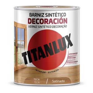 BARNIZ SINTÉTICO DECORACIÓN TECA SATINADO 750 ml