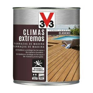 PROTECTOR DE TERRAZAS DE MADERA CLIMAS EXTREMOS, TECA, 750 ml