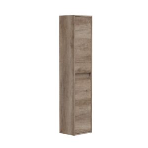 COLUMNA BAÑO SUSPENDIDA, 2 PUERTAS, MARRÓN NORDIK