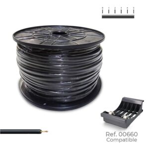 CABLECILLO H07Z1-K 1,50 mm² NEGRO, 500 m. ( BOBINA MEDIANA )