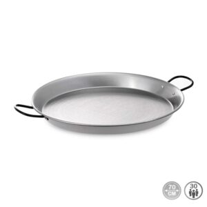 PAELLERA TRADICIONAL DE ACERO PULIDO Ø70 cm (30 PERSONAS)