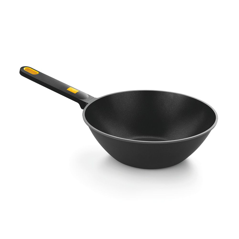 WOK ALUMINIO FUNDIDO CON ANTIADHERENTE TRICAPA, DAILY PRO, Ø28 cm