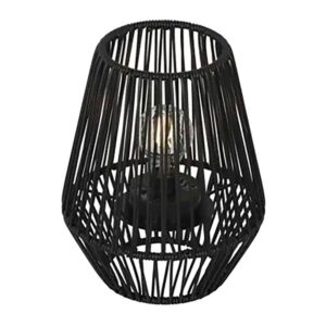 FAROLILLO SOLAR NEGRO, Ø22 x 25 cm