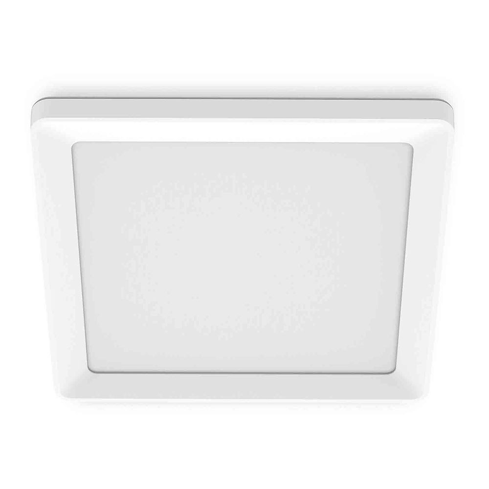 PLAFÓN CUADRADO BLANCO VALEN, 17 W, 2050 Im, 2200-6500 K, 395 x 37 x 395 mm