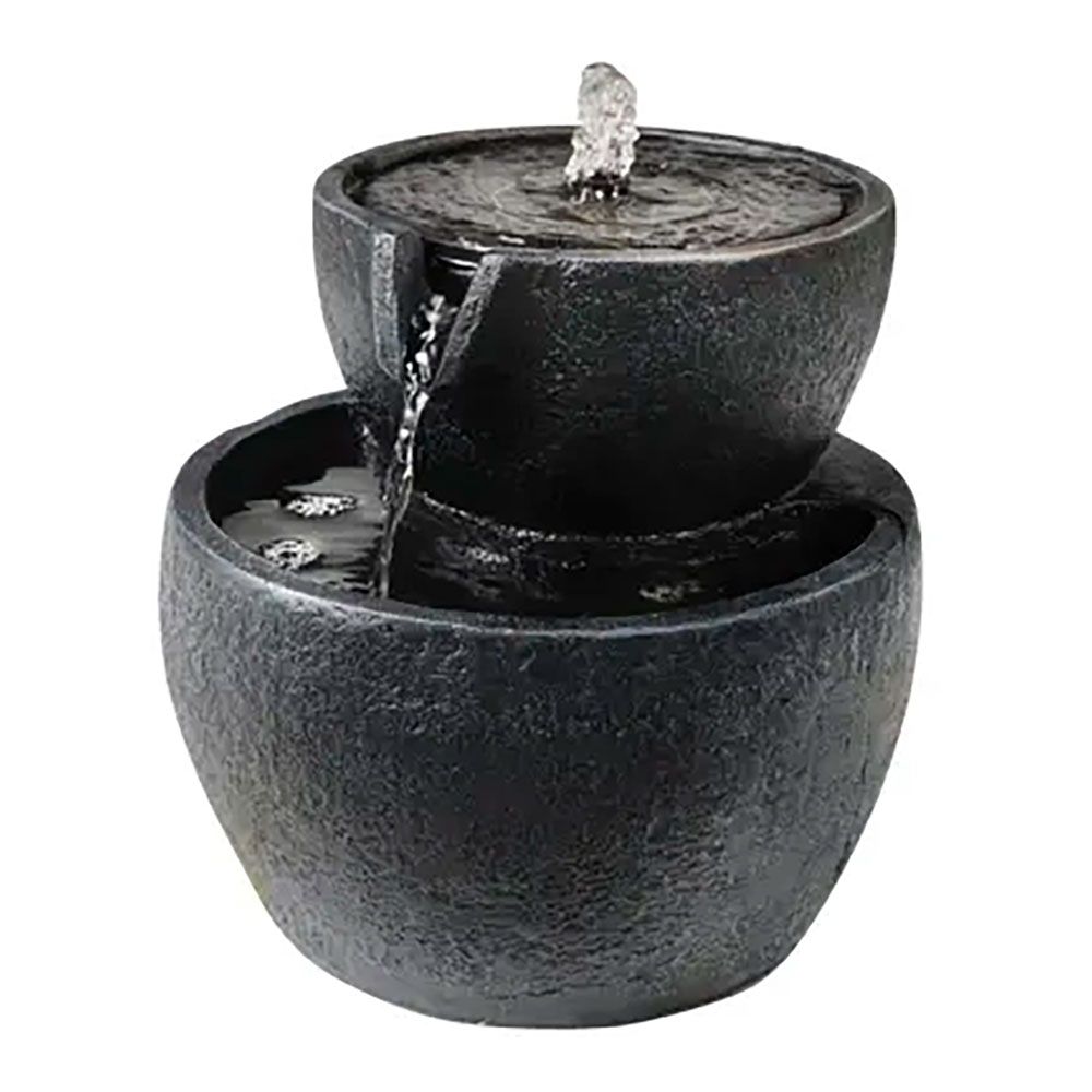 FUENTE SOLAR PARA EXTERIOR IPX8, DE POLIRESINA, Ø21 x 21 cm
