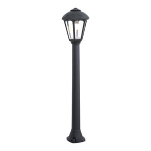 FAROL BALIZA CON POSTE GIAFFA/GIAMPY, E27, NEGRO, Ø210 x 995 mm