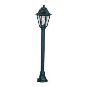 FAROL BALIZA CON POSTE MIZAR/ANNA, TRANSPARENTE, E27, NEGRO, Ø220 x 1100 mm