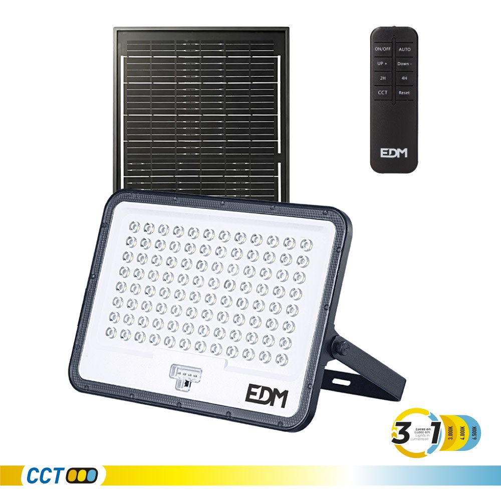 FOCO PROYECTOR LED SOLAR 3CCT 200 W 2200 lm