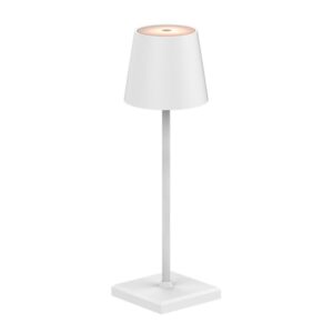 LÁMPARA DE MESA LED, TONO REGULABLE, 260 lm 3,3 W, RECARGABLE USB, BLANCA
