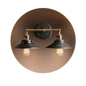 APLIQUE DE PARED DOBLE VINTAGE METALICO E27 60 W 63 x 29 cm