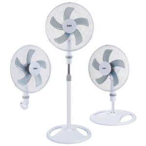 VENTILADOR 3 EN 1, BLANCO, POTENCIA 45 W, ASPAS Ø40 cm, ALTURA REGULABLE 107-133 cm