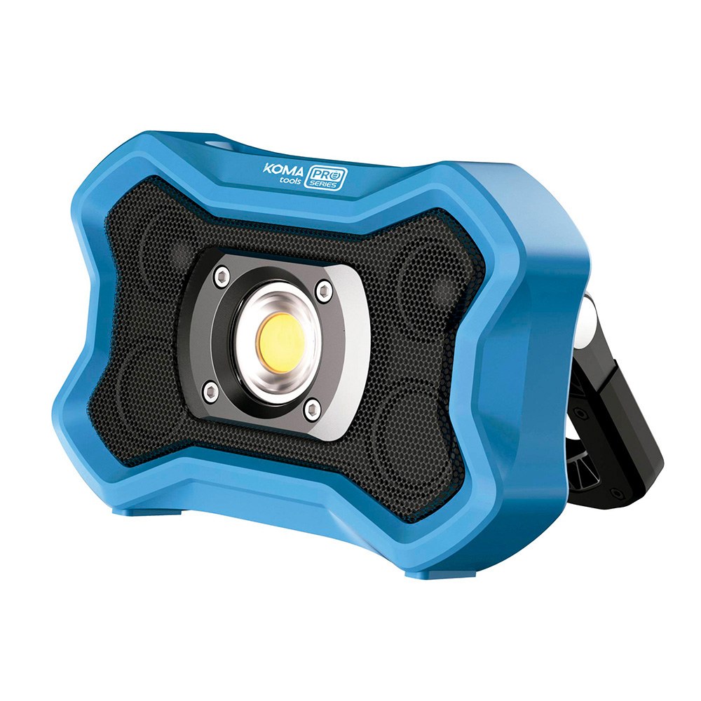 FOCO LED PROFESIONAL DE TRABAJO FP-20 RECARGABLE CON ALTAVOZ INALÁMBRICO, 20 W, 2000 lm, 8000 mAh, 212 x 65 x 138 mm