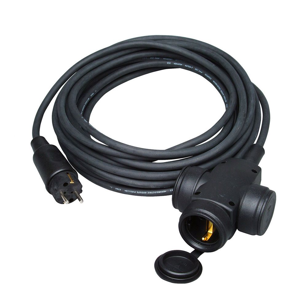 TRIPLE AEREO BIPOLAR H07RN-F 3G1,5mm² CON CLAVIJA, 10M. KOPP