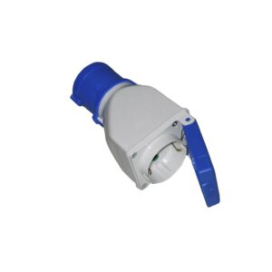 CLAVIJA ADAPTADOR CETAC A BASE TIPO SCHUKO 2P+T CON TAPA 16A 230V~ IP44 SOLERA