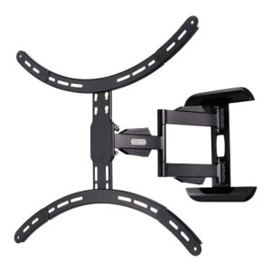 SOPORTE MURAL TV, NEGRO, DOBLE BRAZO ARTICULADO, DE 37 A 75 pulg, CARGA MÁX. 45 kg
