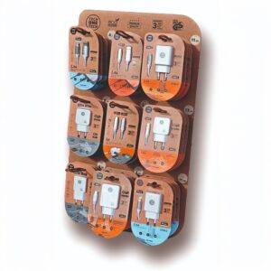 EXPOSITOR EKO CARGADORES 27 PRODUCTOS, 34 x 15 x 58 cm