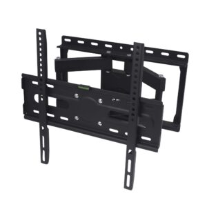 SOPORTE UNIVERSAL TV, NEGRO, CON DOS BRAZOS Y OSCILANTE, DE 26 A 65 pulg, CARGA MÁX 60 kg