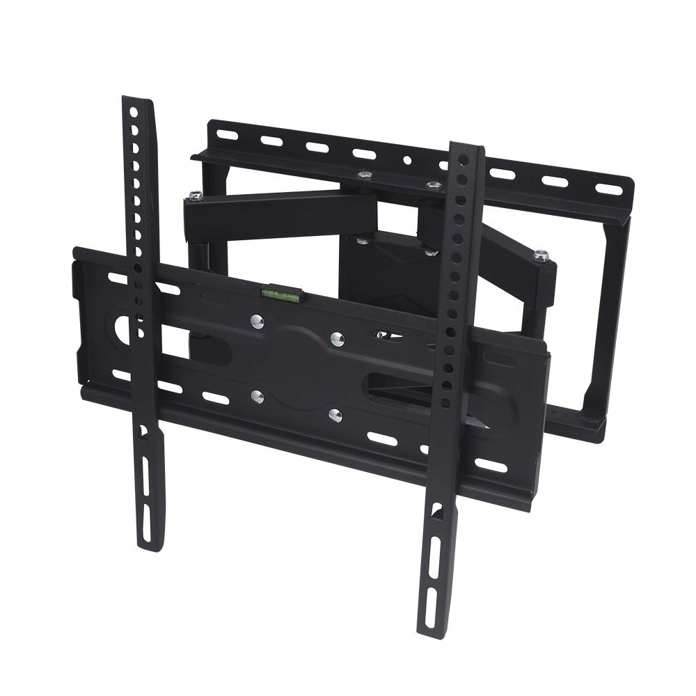 SOPORTE UNIVERSAL TV, NEGRO, CON DOS BRAZOS Y OSCILANTE, DE 26 A 65 pulg, CARGA MÁX 60 kg