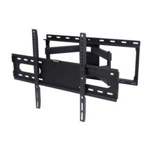 SOPORTE UNIVERSAL TV, NEGRO, CON DOS BRAZOS Y OSCILANTE, DE 40 A 86 pulg, CARGA MÁX 80 kg