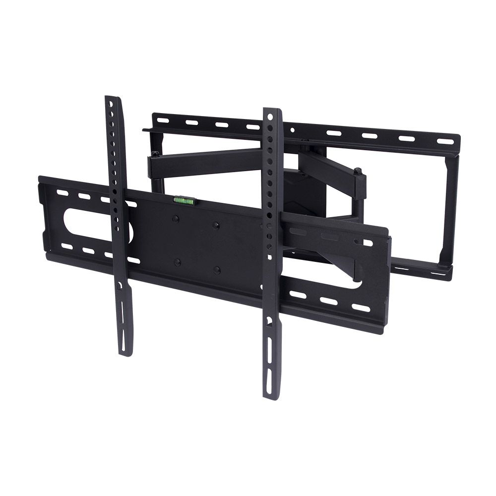 SOPORTE UNIVERSAL TV, NEGRO, CON DOS BRAZOS Y OSCILANTE, DE 40 A 86 pulg, CARGA MÁX 80 kg