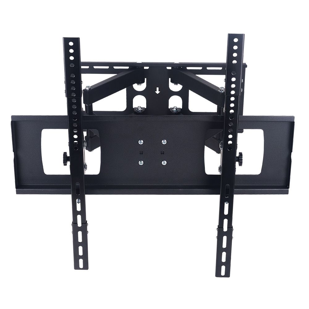 SOPORTE UNIVERSAL TV, NEGRO, CON DOS BRAZOS Y OSCILANTE, DE 30 A 86 pulg, CARGA MÁX 60 kg
